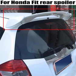 For Honda Jazz Fit Roof spoiler 2003 2004 2005 2006 2007 2008 2009 2010 2011 2012 2013 ABS Plastics Rear Roof cover wing spoiler