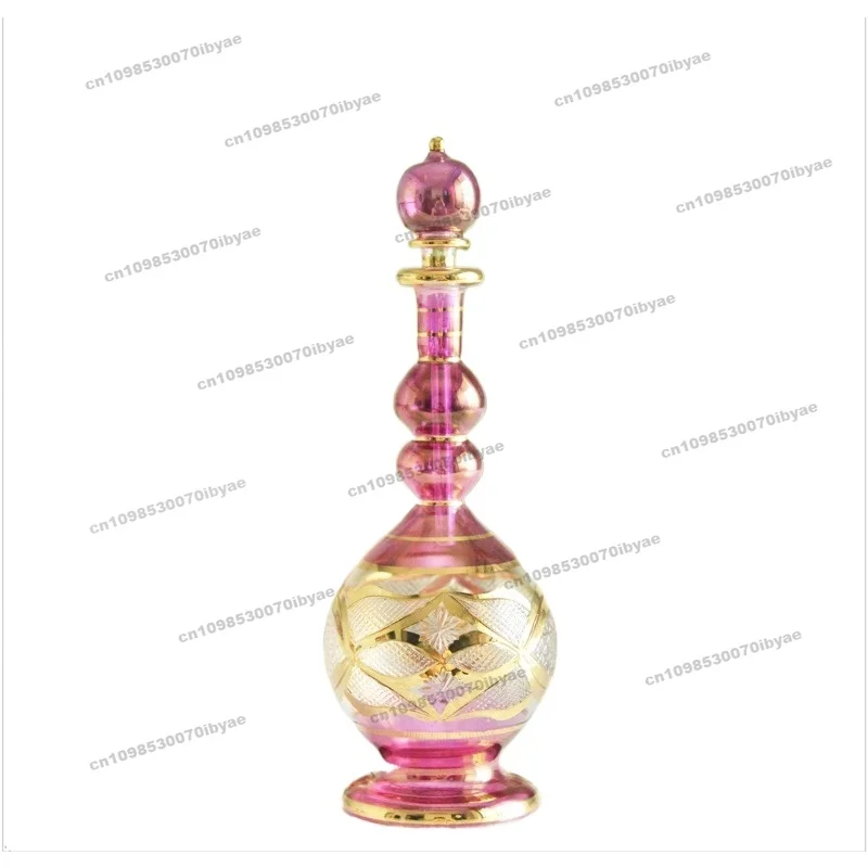 Egyptian Folk Craft, Hand-blown Flavor Bottle, Egyptian Characteristics (medium 19cm)