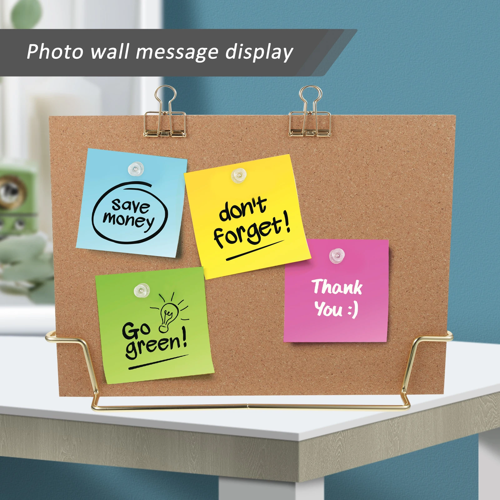 

Message Board Cork Bulletin Wooden Frame Surface for Meeting Room Office Classroom Pin Memo Notice Board