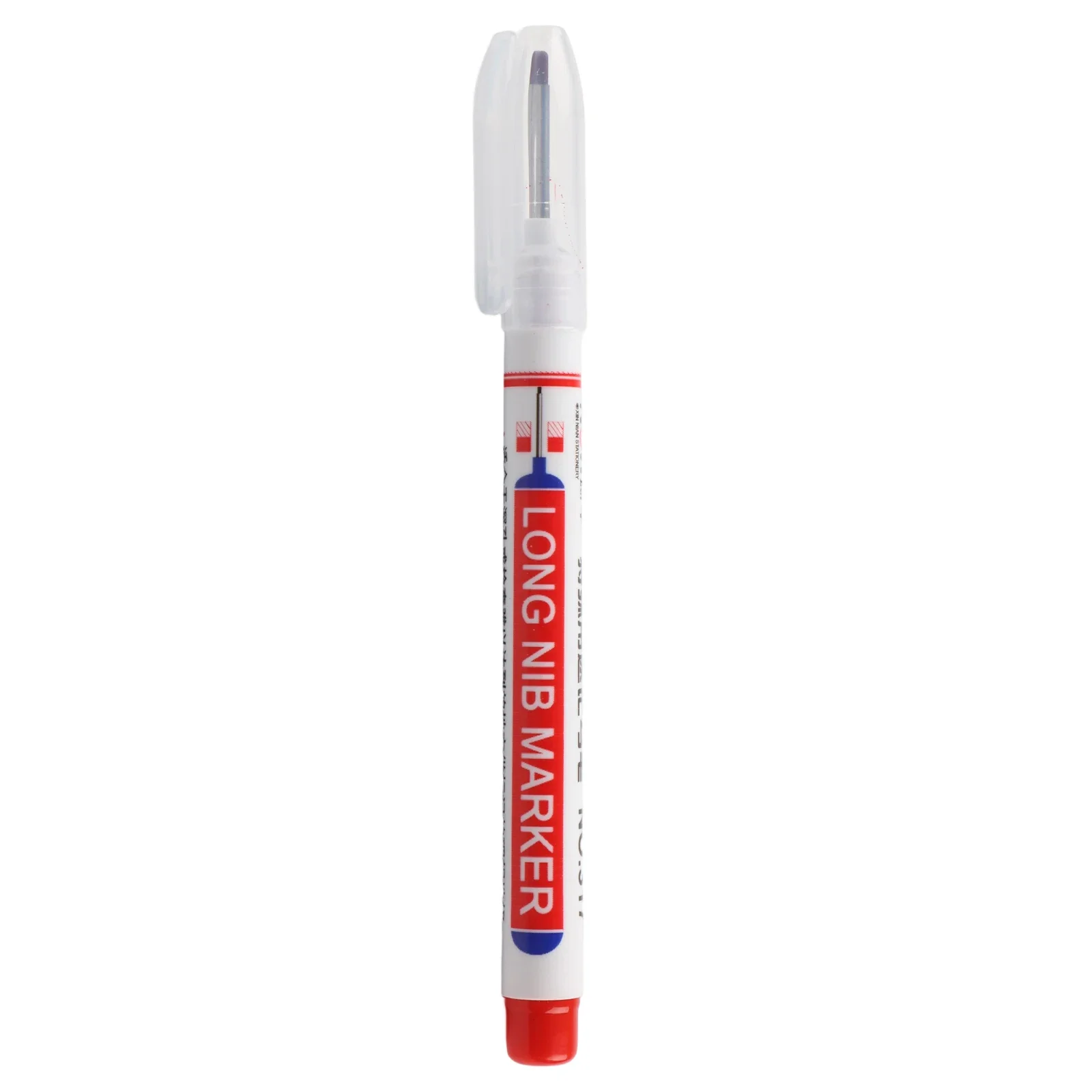 Pen Marker Pen Pens Plastic Long Head Marker Markers Pen Oily Pen Woodworking (Optional)Black/Blue/Red 20mm Deep Hole Protable