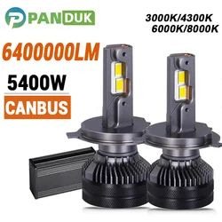 PANDUK 6400000LM 6000K 1800W H7 H4 Led Lamp Double Copper Tube Light For Car K5C F5C H1 H11 HB3 9005 HB4 9006 Led Headlight Bulb