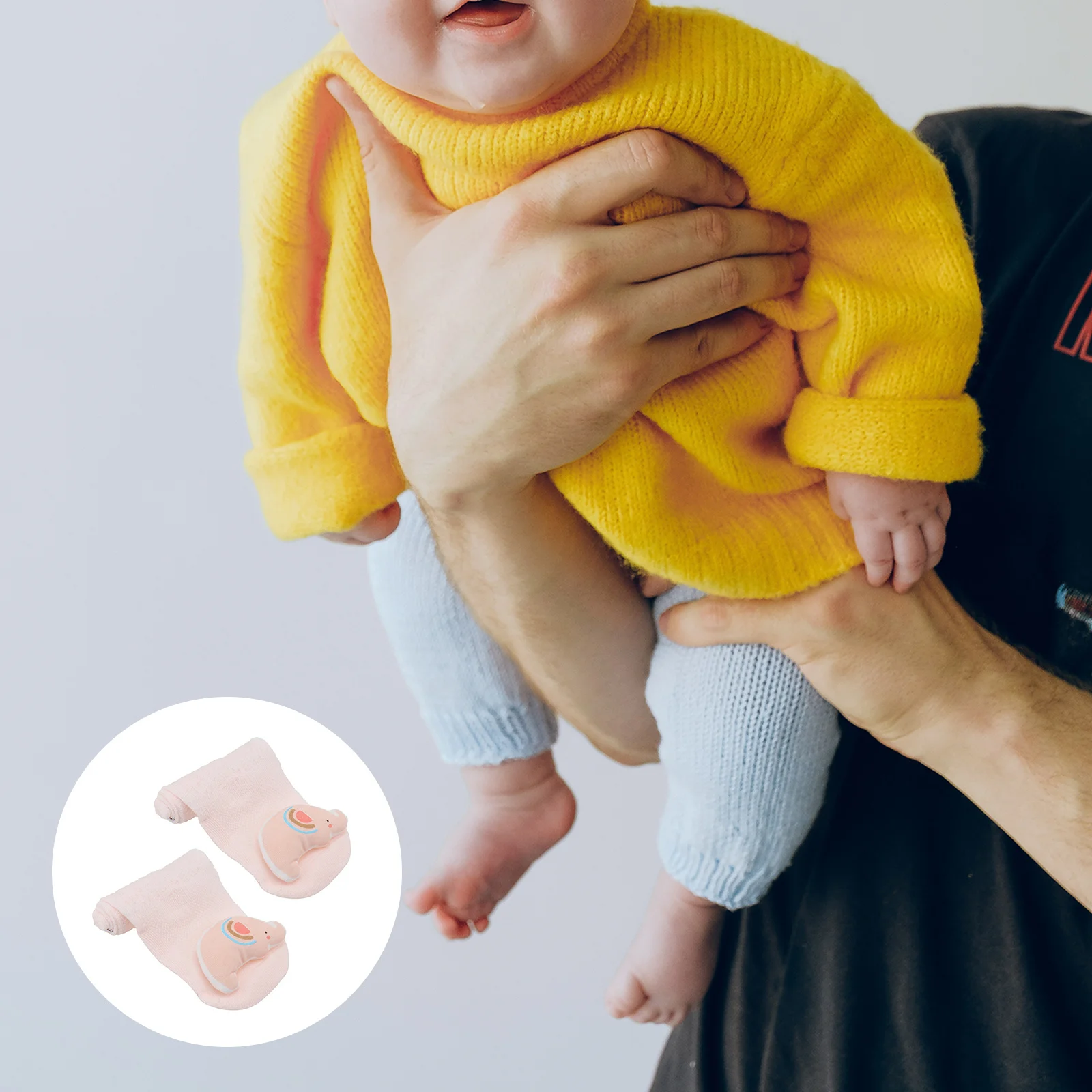 

1Pair Infant Breathable Socks Cute Baby Anti Mosquito Cotton Hosiery Long Design Reinforced Wear Resistance Baby Socks