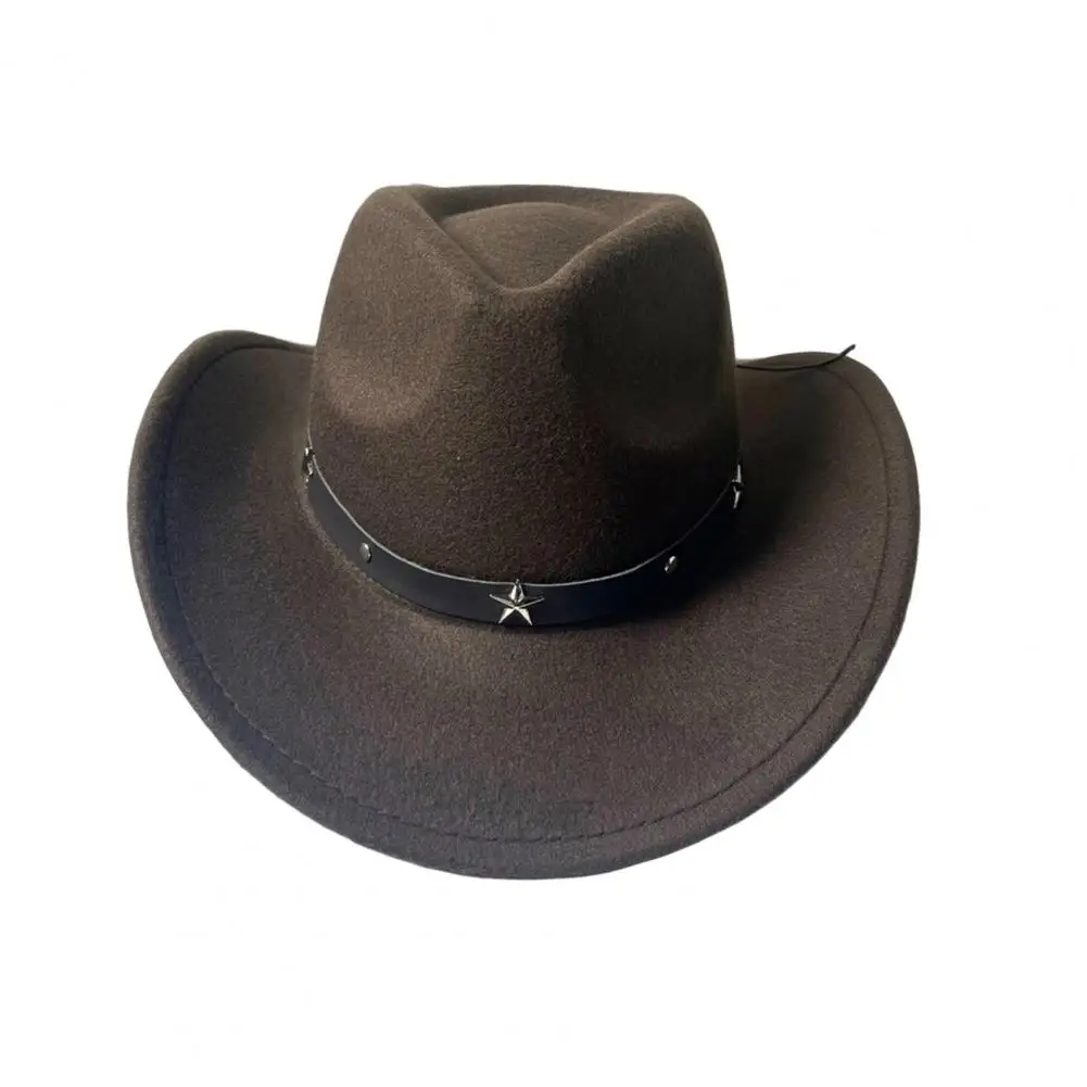 حزام مشبك قبعة رعاة البقر أنيق واسعة حافة قبعات رعاة البقر الغربية قبعة للنساء الرجال تنفس في الهواء الطلق الصيف صياد قبعة مع للشاطئ