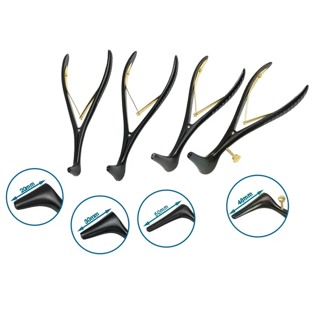14cm/15.2cm medyczny nos lustro kanał słuchowy Dilator nos Expander nosowy wziernik kleszcze szczypce czarna rękojeść