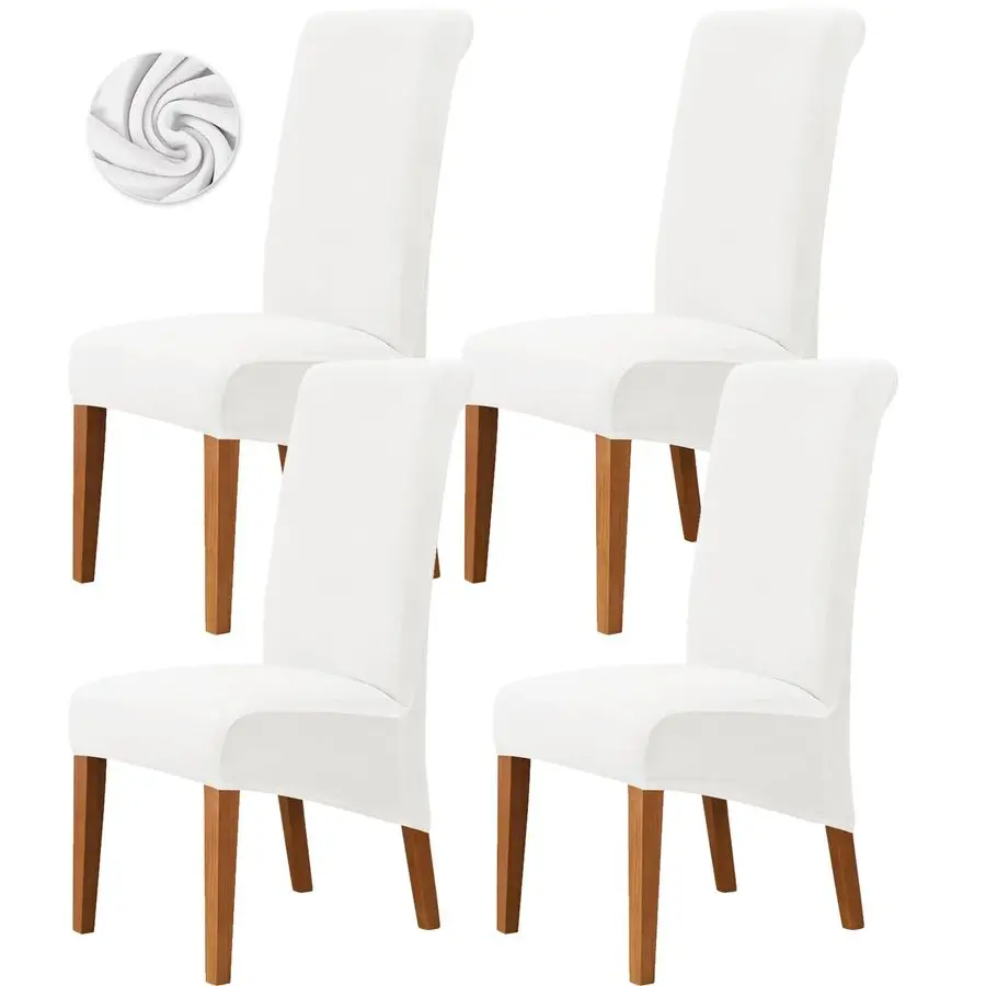 

Чехлы для стульев Dee Stretch XL, очень большие, из вельвета, для кухни и столовой, съемные, моющиеся, защитные накидки на стулья.