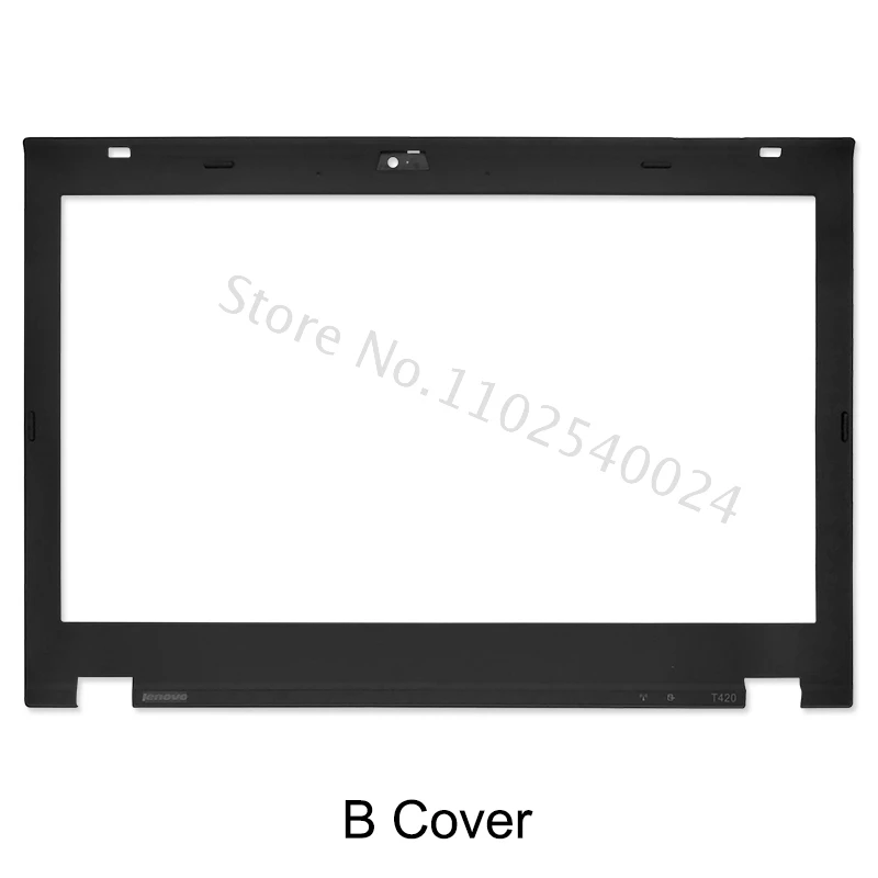 Imagem -03 - Laptop Lcd Back Top Capa para Lenovo Thinkpad T420 T420i Moldura Frontal Dobradiças Palmrest Base Inferior Superior Capa Tampa Traseira Preto Novo