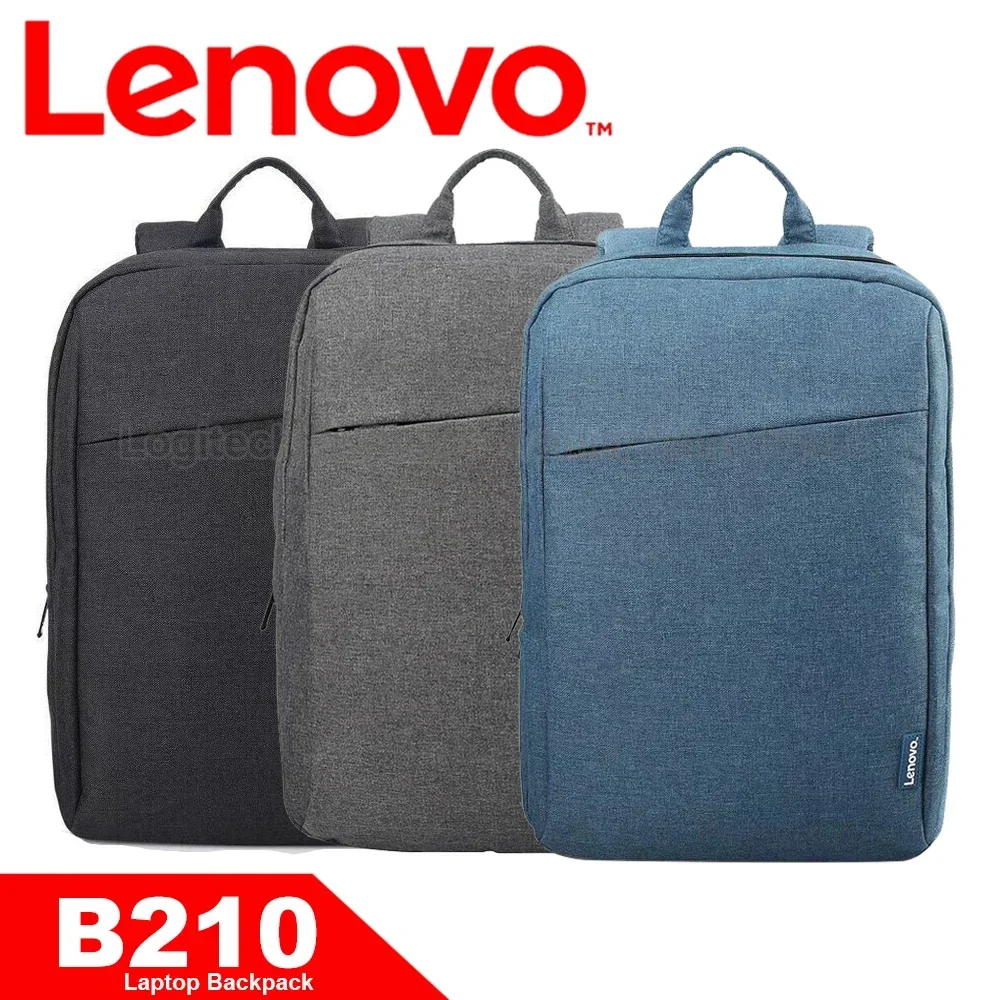 Lenovo B210 Black Bag with Waterproof Fabric Multifunctional Combination Bag Laptop Backpack