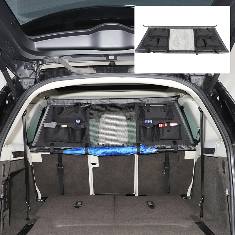 For Land Rover Discovery 5 LR5 2017+ Car Trunk Safety Isolation Protective Netting Pet Netting storage bag Car accessories 1 Pcs
