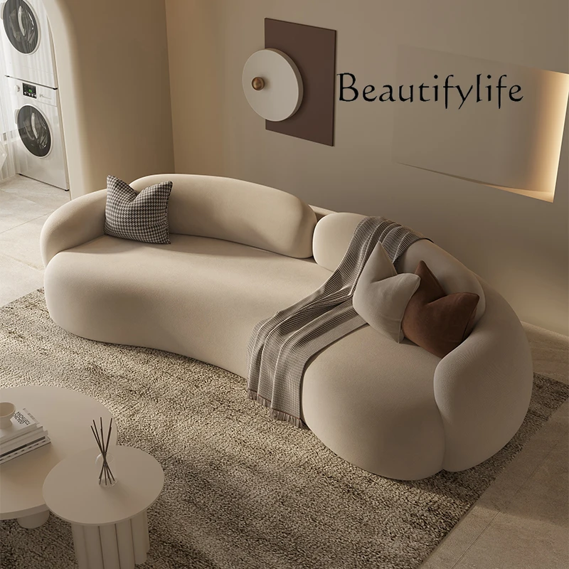 

Modern Large Filler Sofas European Brown Wood Modern Floor Salon Couch Recliner Luxury Comfortable Sillon Cama Home Furniture