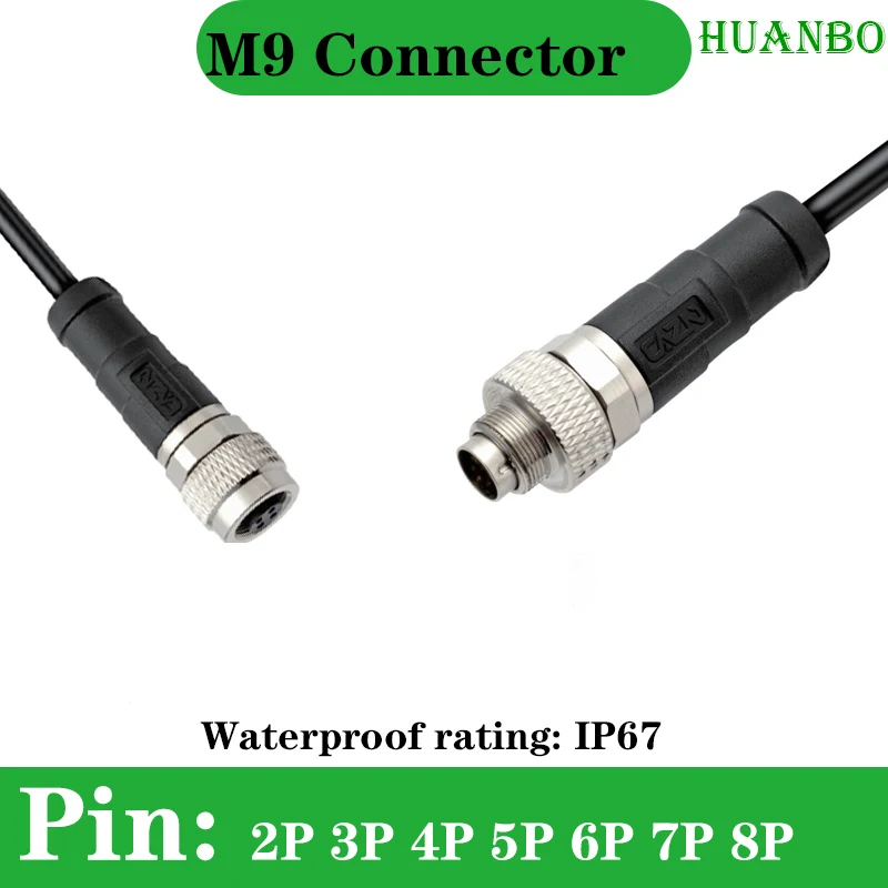 

M9 Injection Molded Connector Harness 2 3 4 5 6 7 8 Pins Waterproof IP67 Male And Female Aviation Shielded And Unshielded Plug