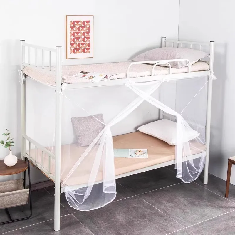 Dormitory mosquito net upper and lower bunk single, square top old-fashioned encrypted mosquito net