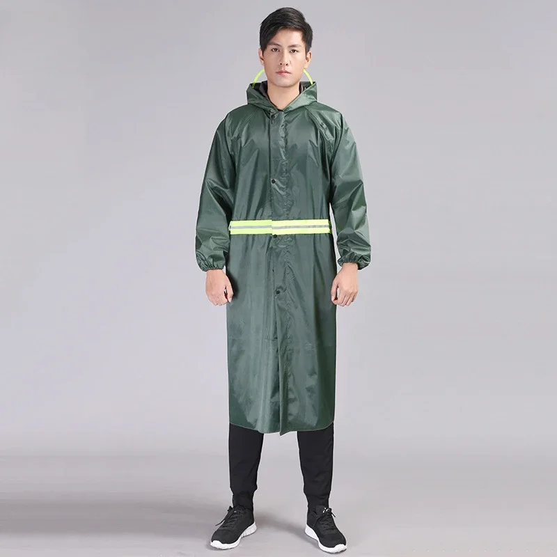 Long Raincoat Rain Poncho One-piece Raincoat Construction Riding Labor Protection Raincoat Oxford Cloth Reflective