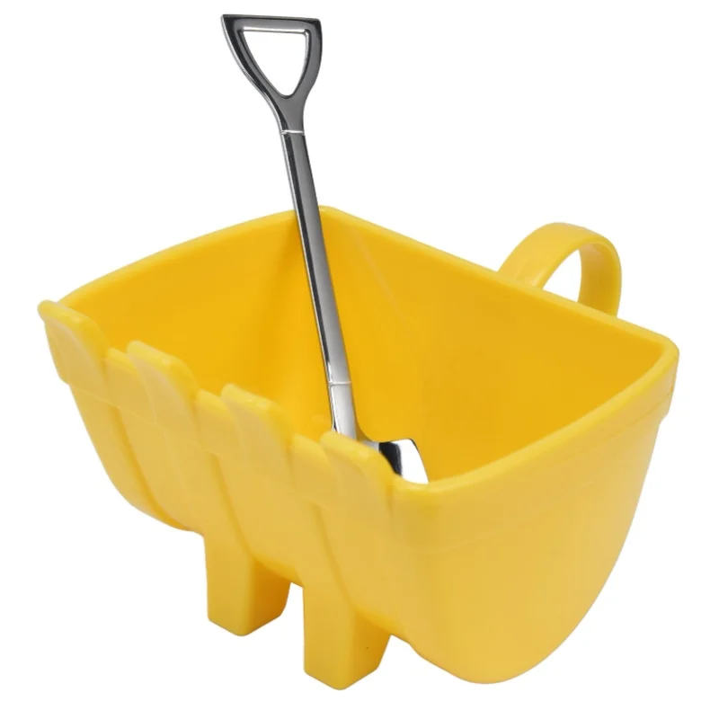 330ml ショベル付き掘削機バケットカップ、創造的なティーカップ、ミルクコーヒーマグ、誕生日プレゼント