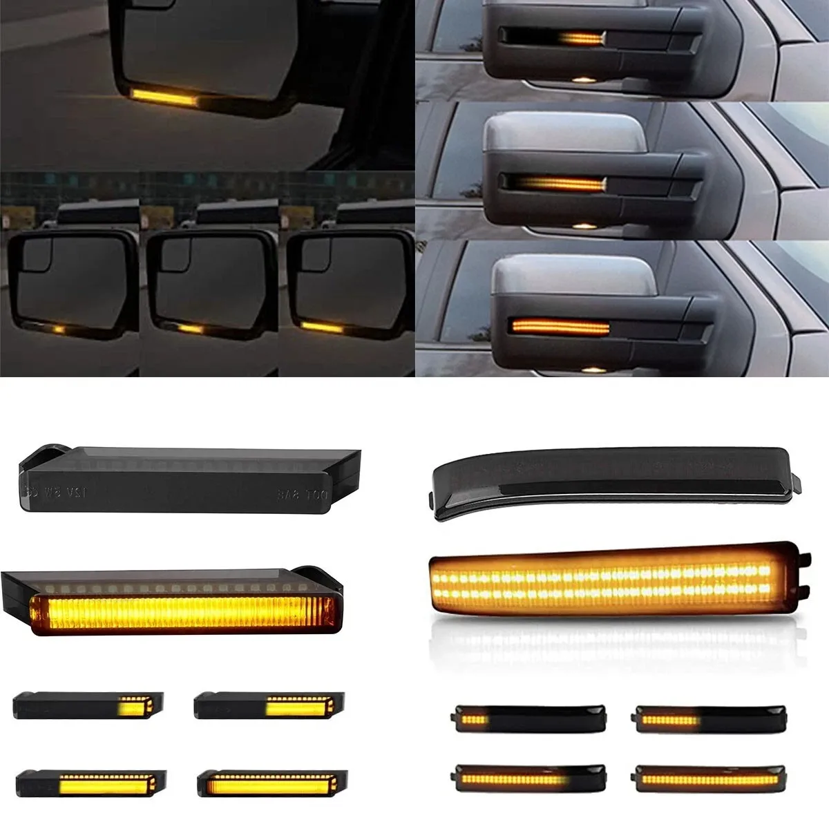 

Side Mirror Turn Signal Blinker For Ford F-150 F150 2009-2014,Ford Raptor 2010-2014 Dynamic Rearview mirror Signal Lamp Assembly