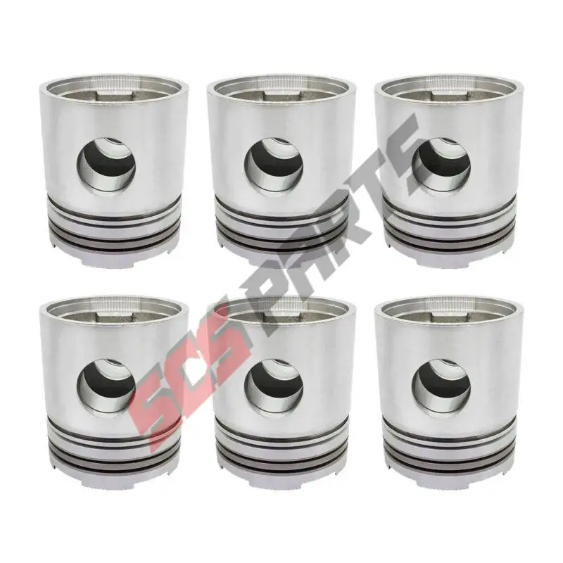 

6шт 3067475 Поршень подходит для двигателя Cummins NT855( 3067475 , 3069212 , 3095064 , 3053526 )