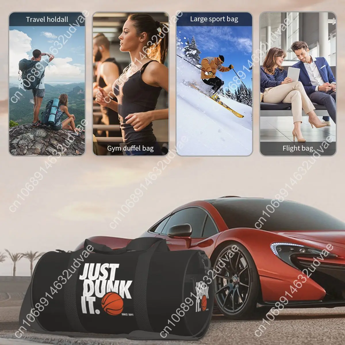 Gym Bag BASKETBALL Sports Bag Large Streetball Cool Men's Waterproof Custom Handbag Colorful Training Fitness Bag