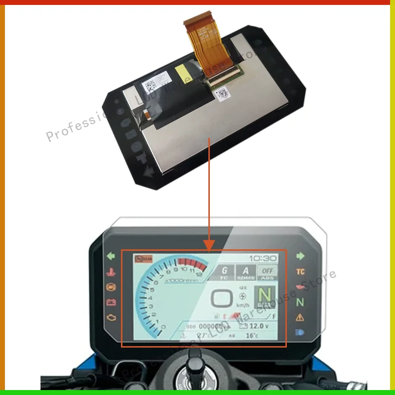 

COG-VLGEM7037-03 Original LCD With Touch panel For Display Screen For 2023 Suzuki V-Strom 800DE DL 1050 1050DE