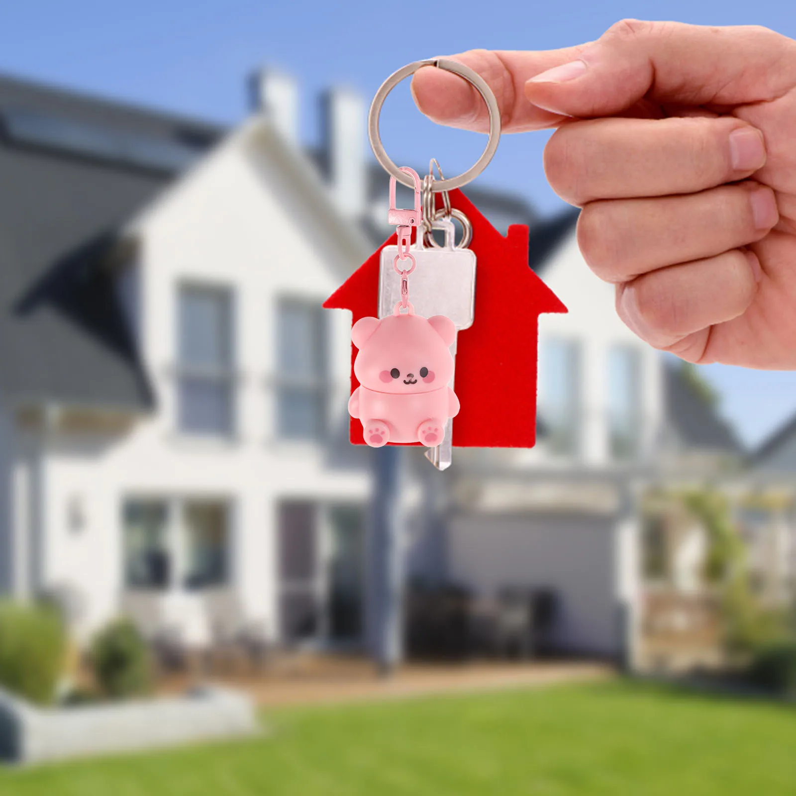 Bálsamo labial em forma de urso, meia para crianças pequenas, hidratante, seguro, lembranças naturais, hidratante, portátil, feriado