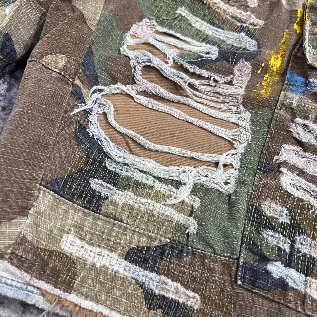 New 2025 luxury Men PATCH Desert WOODLAND CAMO CARGO SHORTS Comfortable Camouflage Skateboard Street Cotton Casual Shorts #a2