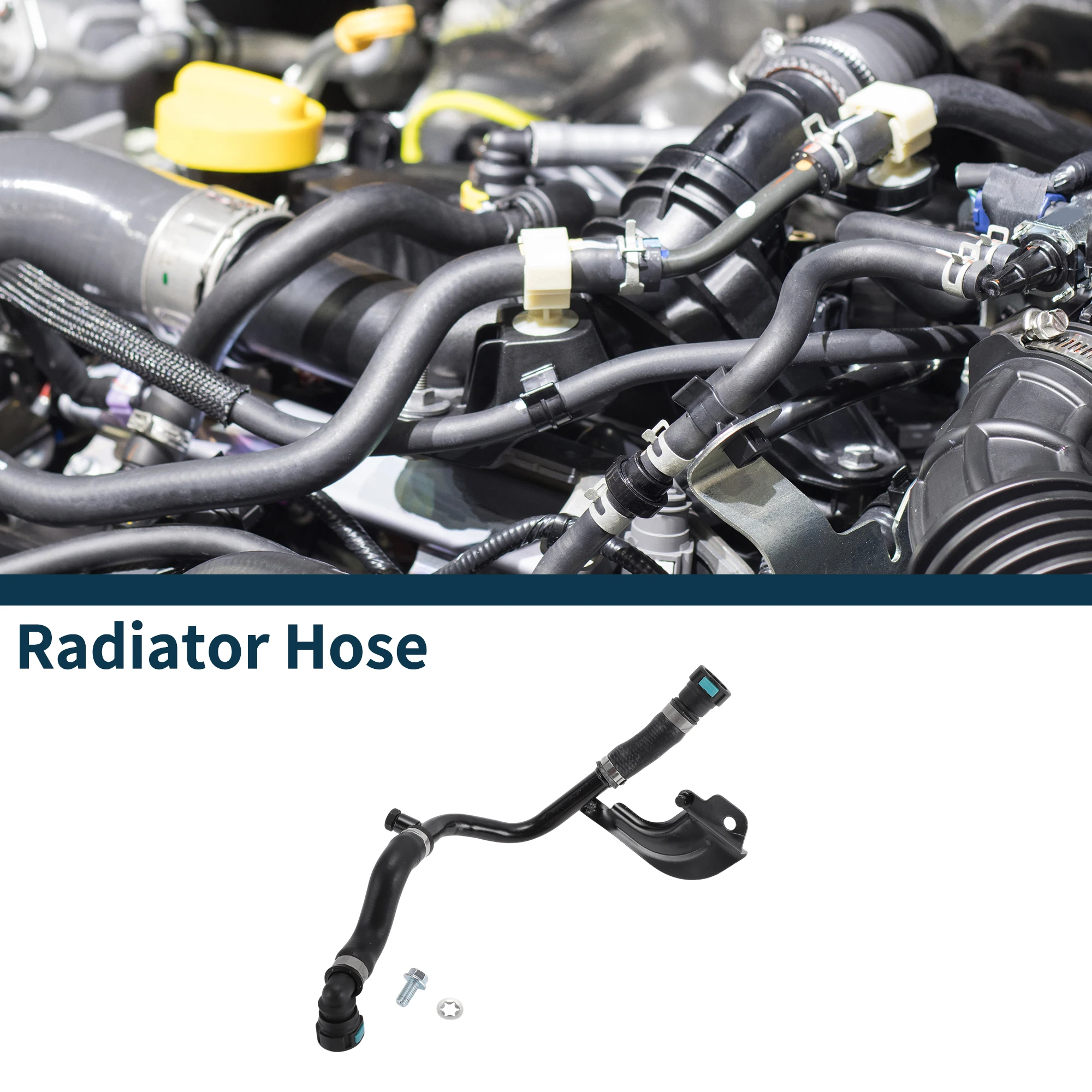 

UXCELL шланг радиатора, шланг нагревателя No C2D5710 для Jaguar XJ 5,0 12-13, резиновая железная труба для теплой воды, черный, 1 шт.