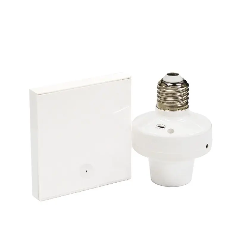 

rf 433 mhz Wireless Smart Light Bulbs Adapter AC90-265V E27 Lamp Holder Use With 433MHz Wireless Remote Control and Wall Switch