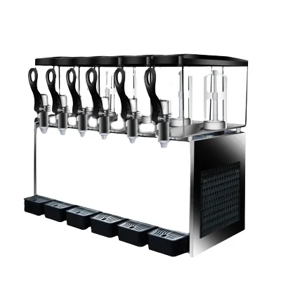 

Commercial 6 Tanks Stainless Steel Restaurant Hot and Cold Drink Fruit Juice Dispenser Beverage Machine