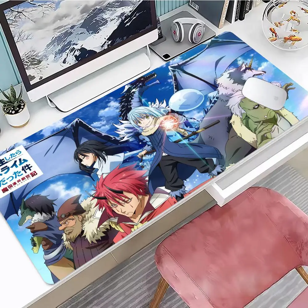 A Slime Mouse Pad Desk Mouse Pad Cute HD Desk Pad Extended Gaming Keyboard Mats Large XXL Gamer Mousepad 90x40