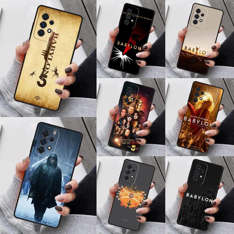 Funda de teléfono de película de Babylon para Samsung Galaxy, S23, S21, S20 FE, S24, S22 Ultra, Note20, S10, S9, S8 Plus, A40, A52, A12, A13, A53