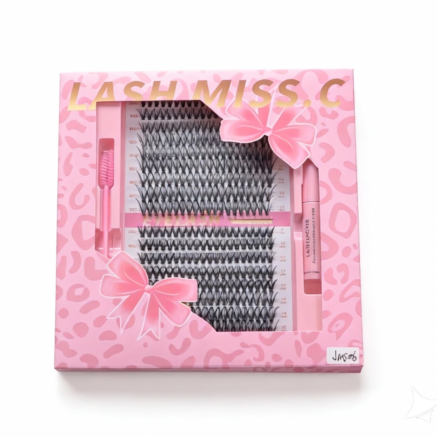 18rows Mix Clusters Eyelash With Bond and Tweezers Makeup Tools DIY Lashes Extension Kit for Lashes Waterproof Eyelash Set Thick