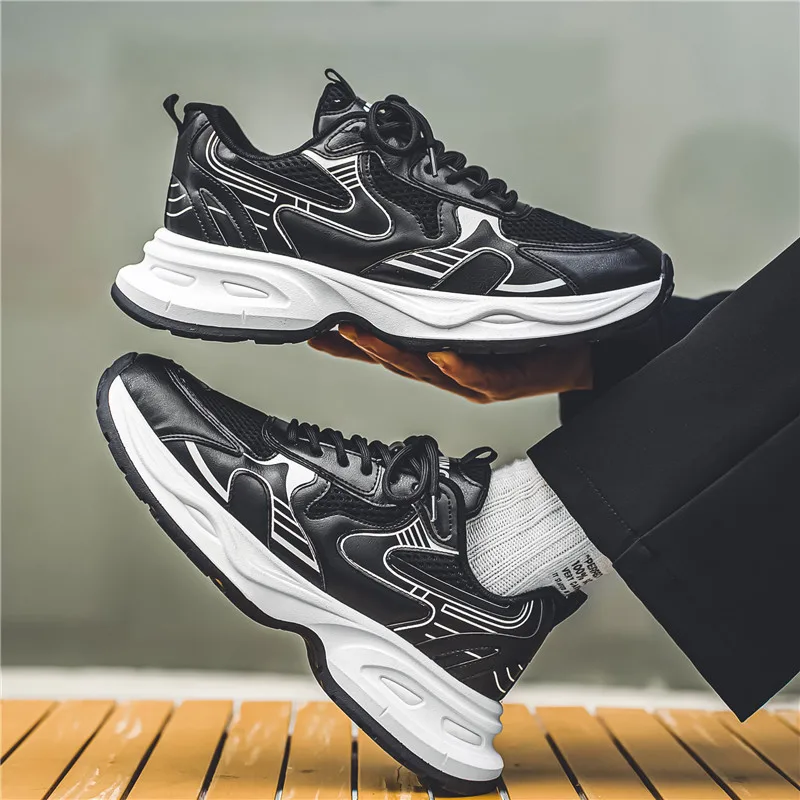 

DAWSRi Men Road Running Shoes: Ankle Lace Pull Tab with Breathable Mesh Design