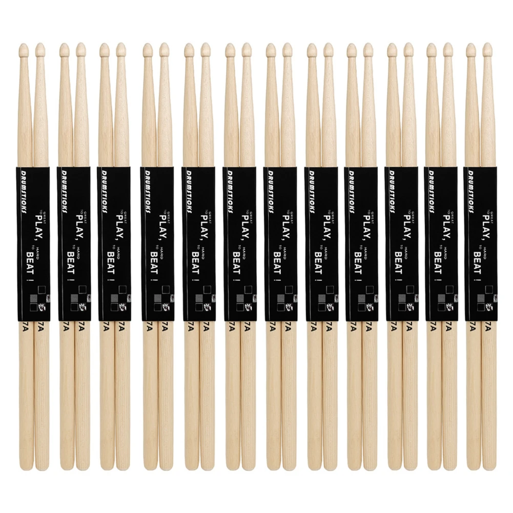 12 Pairs Drum Sticks 5a / 7a Drumsticks Professional Practice Playing Musical Instrument Accessories Dropship