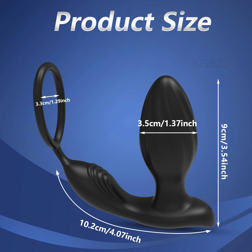 360° Rotation Prostate Massager for Men Vibrating Butt Plug APP Anal Plug Gay Swing Perineum Anal Vibrator Sex Toy for Couples