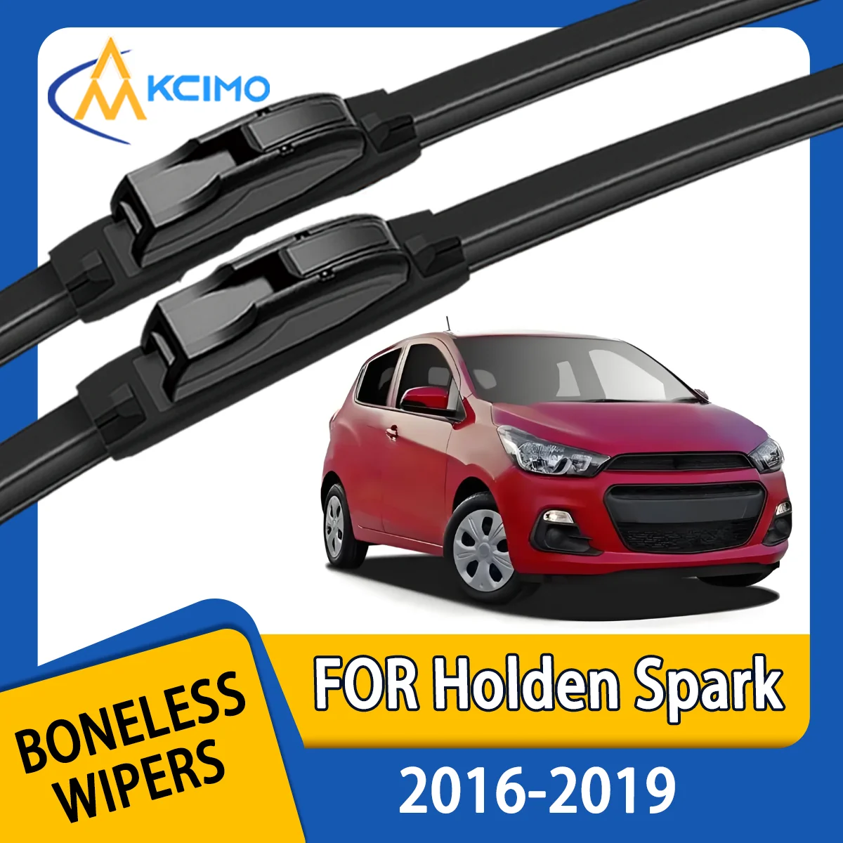 

KCIMO 2PCS New Front Windshield Wiper Blade for Holden Spark MP 2016-2019 Chevrolet Spark Front Windshield Window Brush Brushes