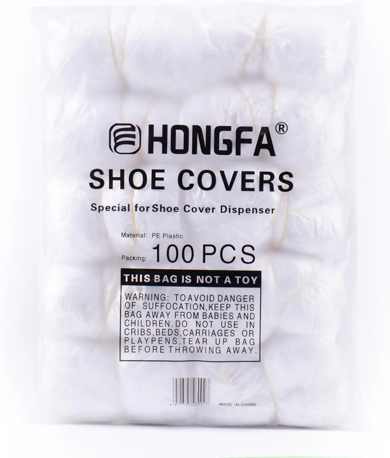 

100 Pcs Disposable Shoe Cover Refills, T-Buckle, White