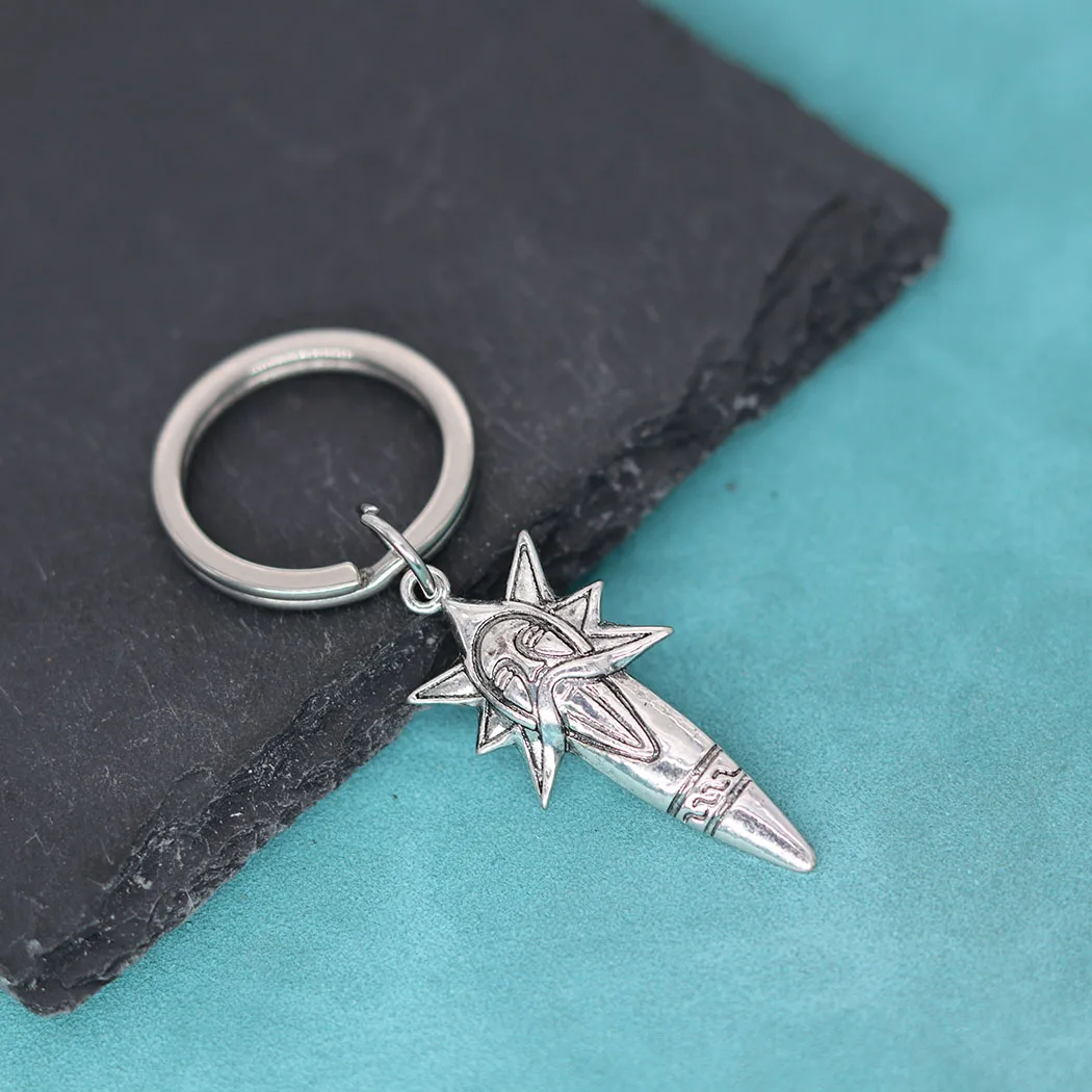 Équivorse Myenson Amulette Bijoux pour Hommes et Femmes, Pendentif Slavic Thunder Gods Pprédéterminée Keychain, Viking Spear Arrow Key