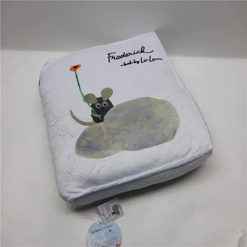Novo bonito frederick o mouse travesseiro de pelúcia almofada crianças brinquedos de pelúcia para crianças