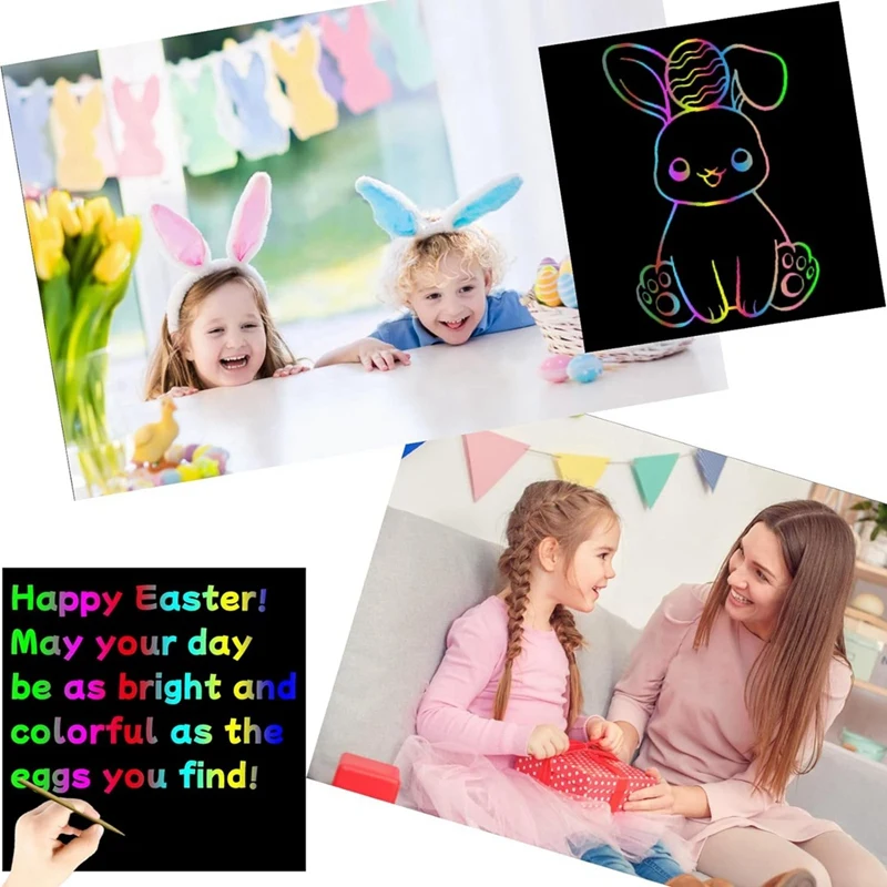 Cute Scratched Graffiti Paper Gift - Birthday Party Gift For Son, Daughter, Friend, Student, Christmas Stocking Stuffer