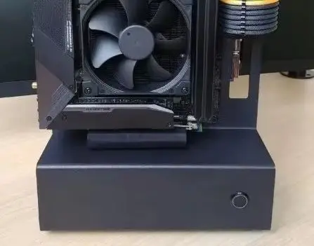 Mini ITX Open Chassis Sea View Room Portable Host Empty, Simple and High Aesthetic Value PC Case for Desktop Computer