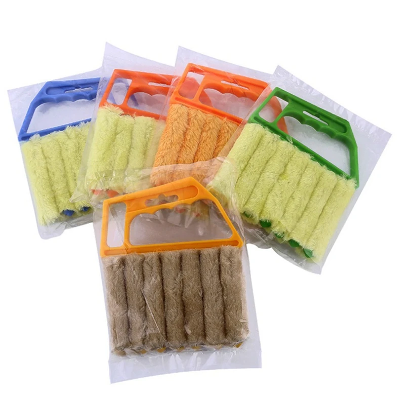 Handheld Blind Cleaner Brush, removedor de poeira para ar condicionado, ventilação do carro, ventilador, persianas, cortina do obturador, as melhores ofertas, 4pcs