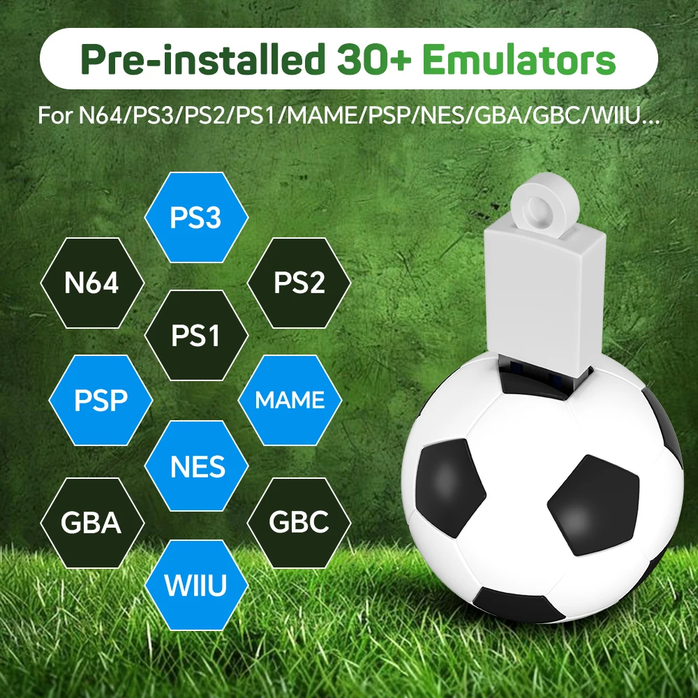 Portable Game HDD for N64/PS3/PS2/PS1/MAME/PSP Retro Soccer Gaming Hard Drive with 21316 Games&72 AAA Games for Win Handheld/PC