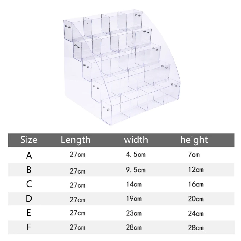 حامل عرض أكريليك لأقلام الرصاص، منظم فرش أنيق وموفر للمساحة للطلاب والمحترفين
