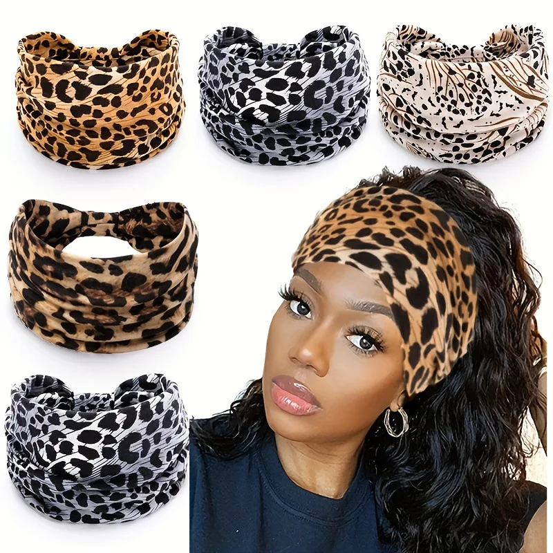 

Fashion Yoga Exercise Hair Band Bohemian Antiperspirant Sweat-absorbing Elastic Cotton Headband Women's Headwear Hair Accessory