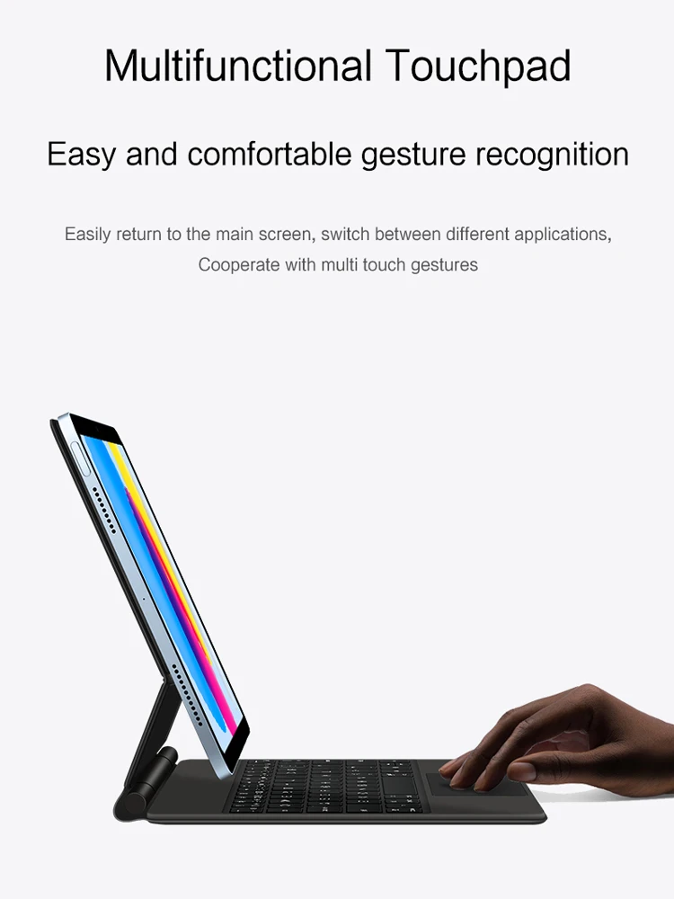 Clavier Magic TouchPad pour iPad (A16) 2025 11 pouces, étui pour iPad A16 11e et 10e génération A3354 A3355 A3356 A2696, coque intelligente rétroéclairée