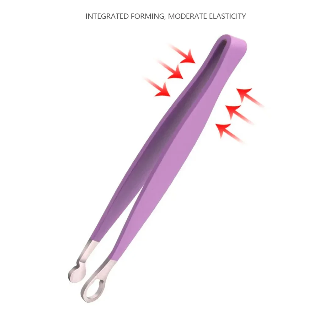 Pinzas para recortar el pelo de la nariz, de acero inoxidable, para cejas, nariz, corte de pelo, manicura, recorte Facial, tijeras de maquillaje, recortador para hombres, 1 ud.