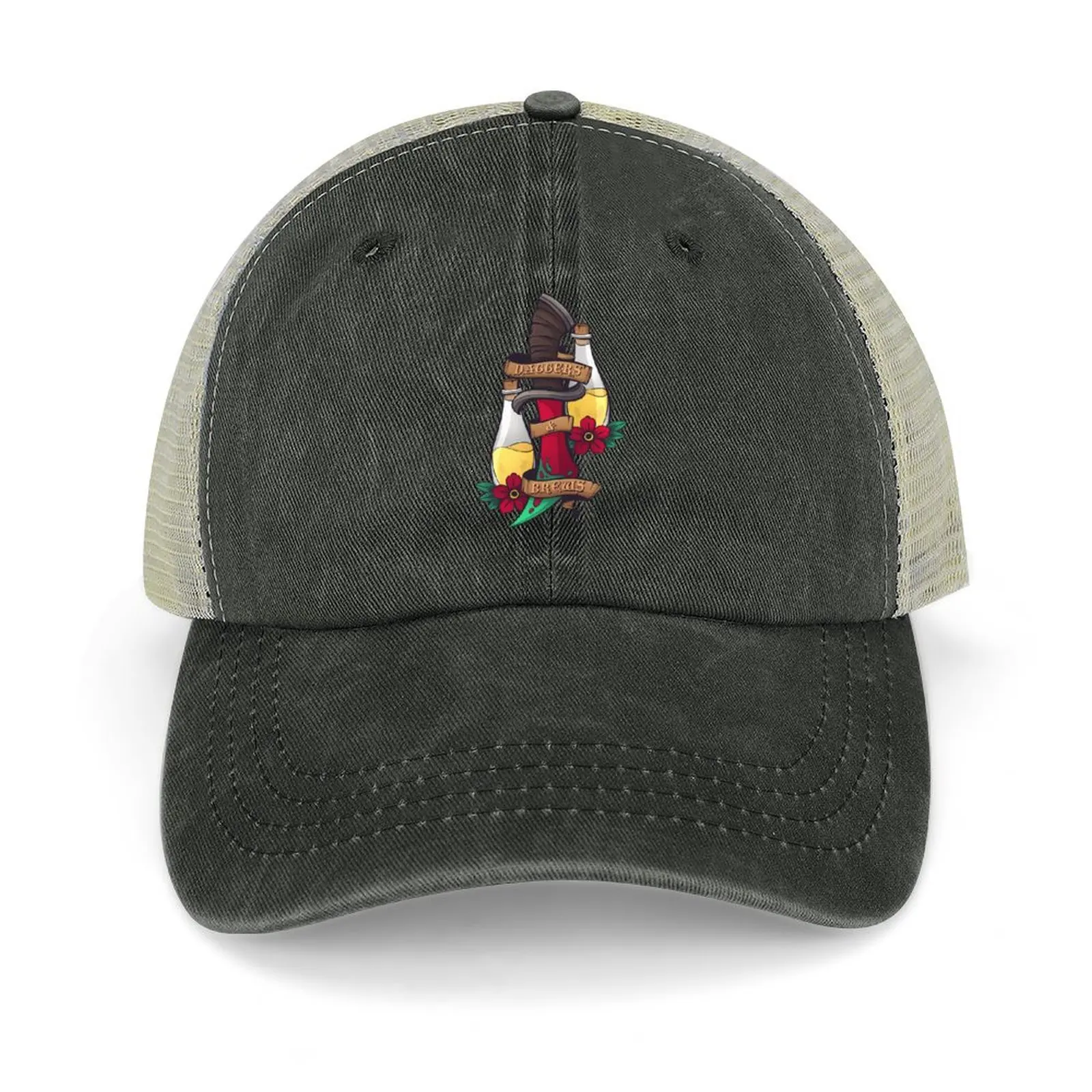 

Daggers & Brews Baseball Cap Golf Hat Man Trucker Hat Gentleman Hat Mens Women's