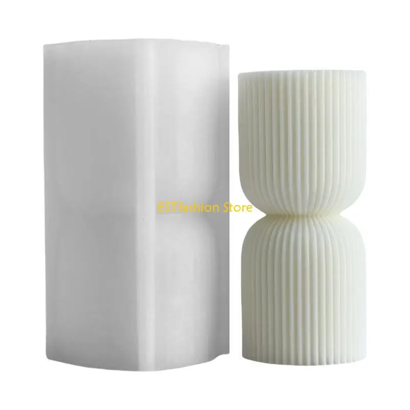 Y5GC Flexible Silicone Mold for Striped Pillar Stylish Home Decoration Mould