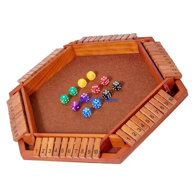 

Q0KB Double Sided Number Flipping Wooden Puzzle Game For Family Strategy Role Play