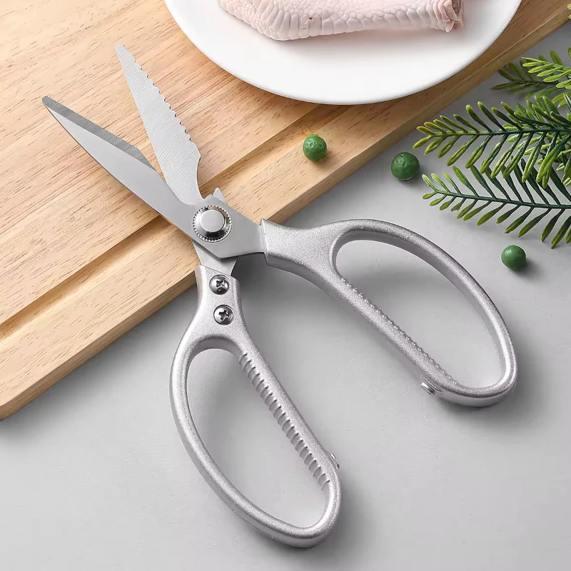 

Household Kitchen Scissors, Multifunctional Stainless Steel Kitchen Strong Scissors, Chicken Bone Vegetable Fish Duck Scissors