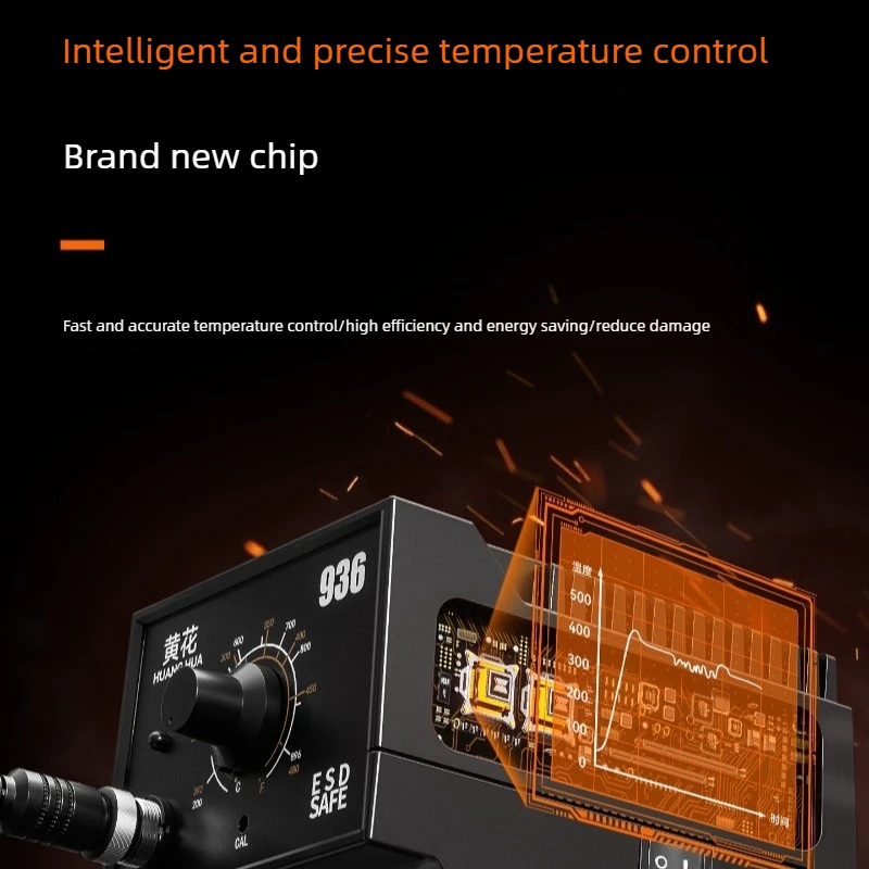 High Power 936 Temperature Adjustable 60W Soldering Iron Professional Welding Repair Tool