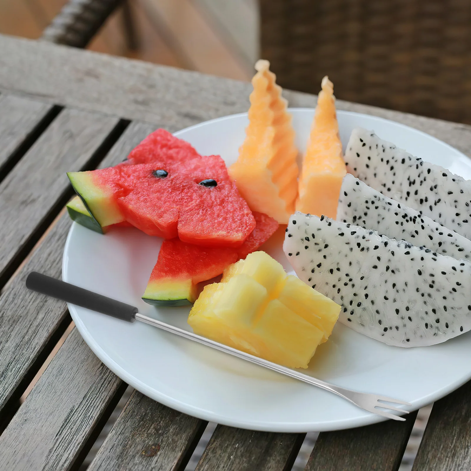 

12Pcs Hot Pot Fondue Forks Stainless Steel Long Handle Portable Fruit Cheese Chocolate Dessert Forks Household Kitchen Tools